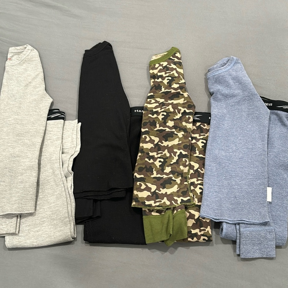 4 Boys Hanes Thermal sets